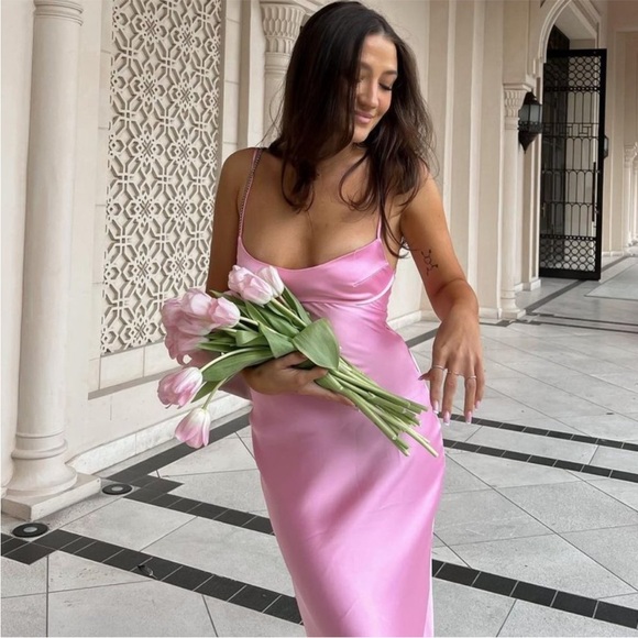 Zara pink slip dress - Picture 6 of 17